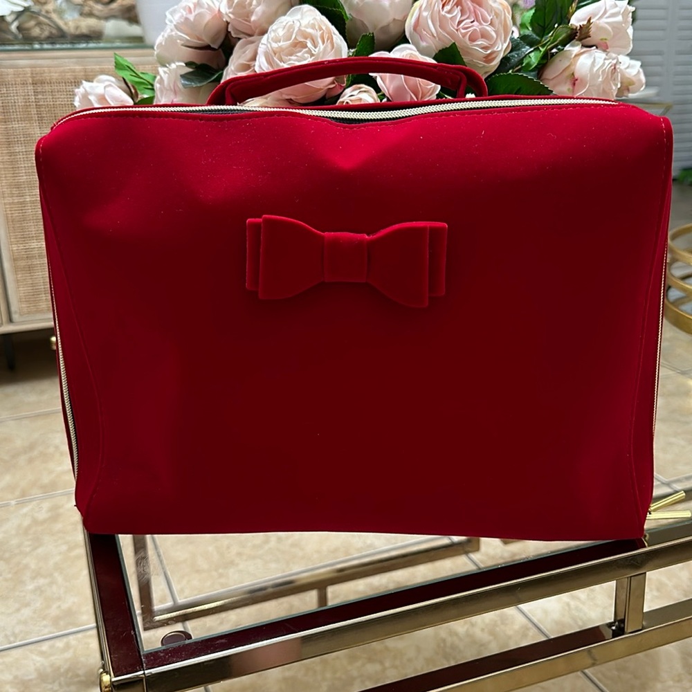 Estee Lauder Red Makeup up bag